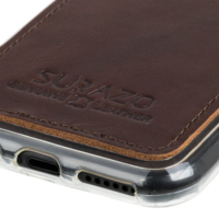Surazo Surazo BCL000060 iPhone 6 szilikon tok bőr borítással barna (BCL000060)
