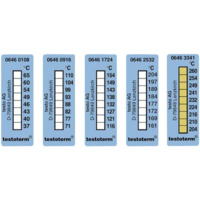 testo Öntapadós, felragasztható hőmérőcsík, 50 x 18 mm, 71/77/82/88/93/99/104/110 °C-ig Testo Testoterm (0646 0916)