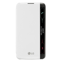 LG LG M2 (K10) gyári ablakos flip tok - Fehér (CFV-150.AGEUWH)