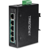 TrendNet TRENDnet Industrie Switch 5 Port Fast Eth. PoE+ L2 DIN-Rai (TI-PG50)