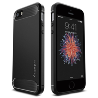 Spigen Spigen Rugged Armor Apple iPhone SE/5s/5 hátlaptok fekete (041CS20167) (041CS20167)