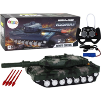 LeanToys RC Távirányítós Tank Zöld Moro