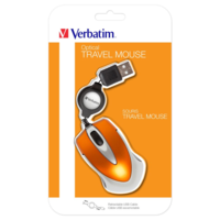 Verbatim Verbatim Go Mini optikai egér Volcanic Orange (49023) (49023)