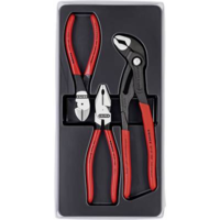 KNIPEX Knipex 00 20 10 Mechanikai fogó készlet, Knipex Cobra vízpumpa fogóval, 3 részes Knipex Kraft-Paket (00 20 10)