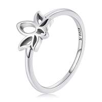 EdenBoutique Ezüst Simple Lotus 6 gyűrű