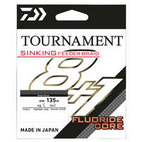 Daiwa Tournament Sinking Feeder 8+1 Braid Steel Grey 0,10mm 135m fonott zsinór (12785-010)