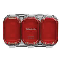 Daiwa Waterproof Sealed Unit Case Red Smoke vízálló doboz 3 rekesz 11x6.5x1.8cm (14413-305)