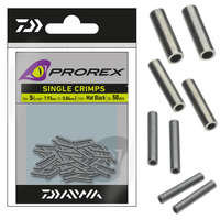 Daiwa Prorex Soft Single Mat Black Crimps Small 0.84mmx9,52mm 50db krimpelő hüvely (15408-200)