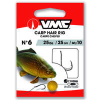 VMC Carp Hair Rig 7021 Hooks Braided Line Boilie 6 előkötött horog 2db (171026)