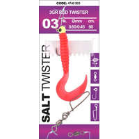 Spro Salt Twister 5g 1/0# 90cm 1db Red gumi+jig szett (4740-504)