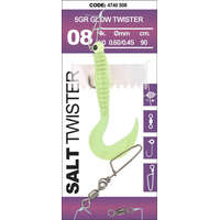  Spro Salt Twister 5g 1/0# 90cm 1db Glow gumi+jig szett (4740-508)
