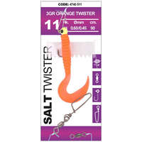 Spro Salt Twister 3g 1# 90cm 1db Orange gumi+jig szett (4740-511)