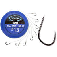 Browning Sphere Beast Előkötött Horog + Előke Tartó Fekete Nikkel Horog #12 2kg 6,5lb 0,17mm 8db (4796012)