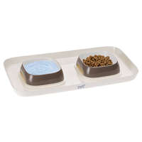 Ferplast Glam Tray Bowl XS DOVE GREY tálcás dupla tál (71908321)