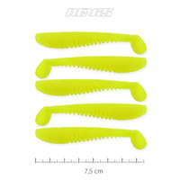 Nevis Impulse Shad 7.5cm 5db gumihal (9721-812) Sárga