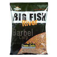 Dynamite Baits Big Fish River Cheese & Garlic 1.8kg etetőanyag 4-6-8mm Sajt+Fokhagyma (DY1367)