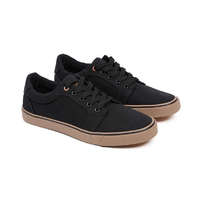 Fox Black Canvas Shoe 8 42-es cipő (CFW217)