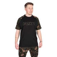 Fox Black Camo Outline T-Shirt rövidujjú póló XXXL (CFX272)