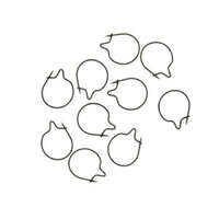 Gardner Covert Maggot Clips Mini csonti gyűrű karika 8mm 10db (CMC2)