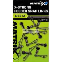  Fox X-Strong Feeder Bead Snap Links Size 12 forgókapocs 10db (GAC373)