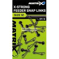 Fox X-Strong Feeder Bead Snap Links Size 12 forgókapocs 10db (GAC373)