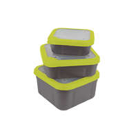 Fox Matrix Bait Boxes Grey Lime - 2.2pt 1,24l perforált 17x17x6cm (GBT014)