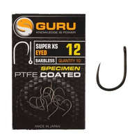 Guru Super XS Size 10 Barbless Eyed - horog 10-es méret 10db (GXSE10)