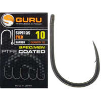  Guru Super XS Size 12 Barbed Eyed - szakállas horog 12-es méret 10db (GXSEB12)