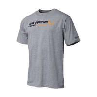 Savage Gear Signature Logo T-Shirt Grey póló LARGE (SVS73651)