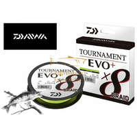  Daiwa Tournament X8 Braid Evo+ Ch Chartreuse 135m 0,208mm 18Kg Fonott Zsinór (12761-020)