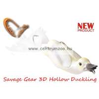 Savage Gear 3D Hollow Duckling Weedless S 7.5Cm 15G 04-White Kiskacsa Csukára, Harcsára (57652)