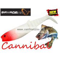  Savage Gear Lb Cannibal Play Body 12.5Cm 20G Bulk Gumihal Red Head (69067)