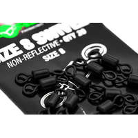 Korda Swivels Size 8 - Hengeres Prémium Forgó Készlet 20Db/Cs (Ks20)