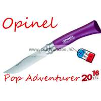  Opinel Pop & Fuchsia Adventurer Zsebkés 8Cm Pengehosszal (001427) - Plum