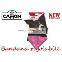  Camon Bandana Regolabile Fluo Rosa - Medium - Kendő Kutyáknak (Dc310/3)
