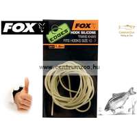  Fox Edges™ Hook Silicone - Trans Khaki Hook 10-7 Size 1,5M Gubancgátló (Cac567)
