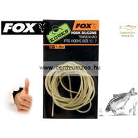 Fox Edges™ Hook Silicone - Trans Khaki Hook 10-7 Size 1,5M Gubancgátló (Cac567)