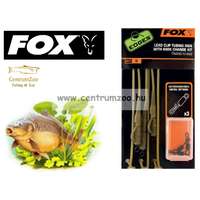  Fox Edges™ Lead Clip Tubing Rig Trans Khaki 3Db Szett (Cac579)
