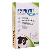  Fypryst Combo Medium Spot On 10-20kg 1,34ml 134mg ampulla kullancs és bolha elleni csepp Kutyáknak