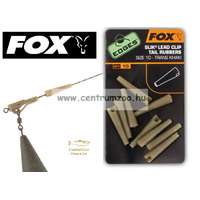 Fox Edges™ Slik® Lead Clip Tail Rubber - Size 10 Khaki Szerelék (Cac480)