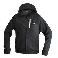  Daiwa Original D-Vec Black Hoodie With Zipper Pulóver Medium (18295-820)