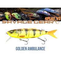  Savage Gear 4Play V2 Swim & Jerk 13,5Cm 20G Sf 06-Golden Ambulance Gumihal (61730)