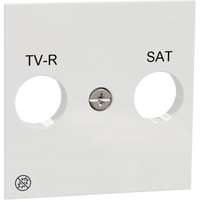 Schneider Electric UNICA TV-RD-SAT burkolat 2 modulos Antibakteriális fehér