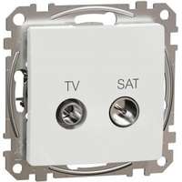Schneider Electric SEDNA Design TV-SAT aljzat átmenő 10dB Fehér
