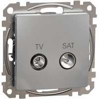 Schneider Electric SEDNA Design TV-SAT aljzat átmenő 10dB Alumínium