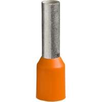 Schneider Electric Érvéghüvely 4 mm2 NFC 10x100db blisteres kiszerelésben narancs L=25,5mm DZ5CE043