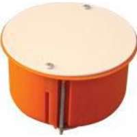 Tracon Electric Gipszkarton doboz, sima, fedéllel, narancssárga 80×45mm