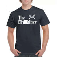 Chefs.hu The Grillfather - nyomott mintás póló