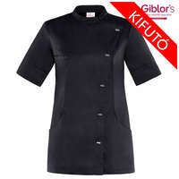 Giblor&#039;s MAYA - fekete, női, rövid ujjú szakácskabát