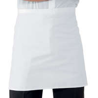 Isacco Fehér rövid kötény - zseb nélkül- 100% pamut!